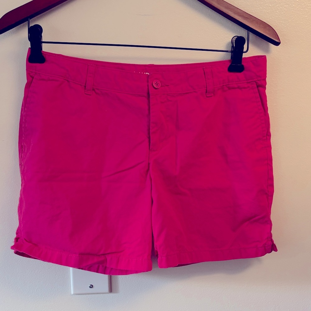 Lands End girls 12+ cotton Pink Shorts